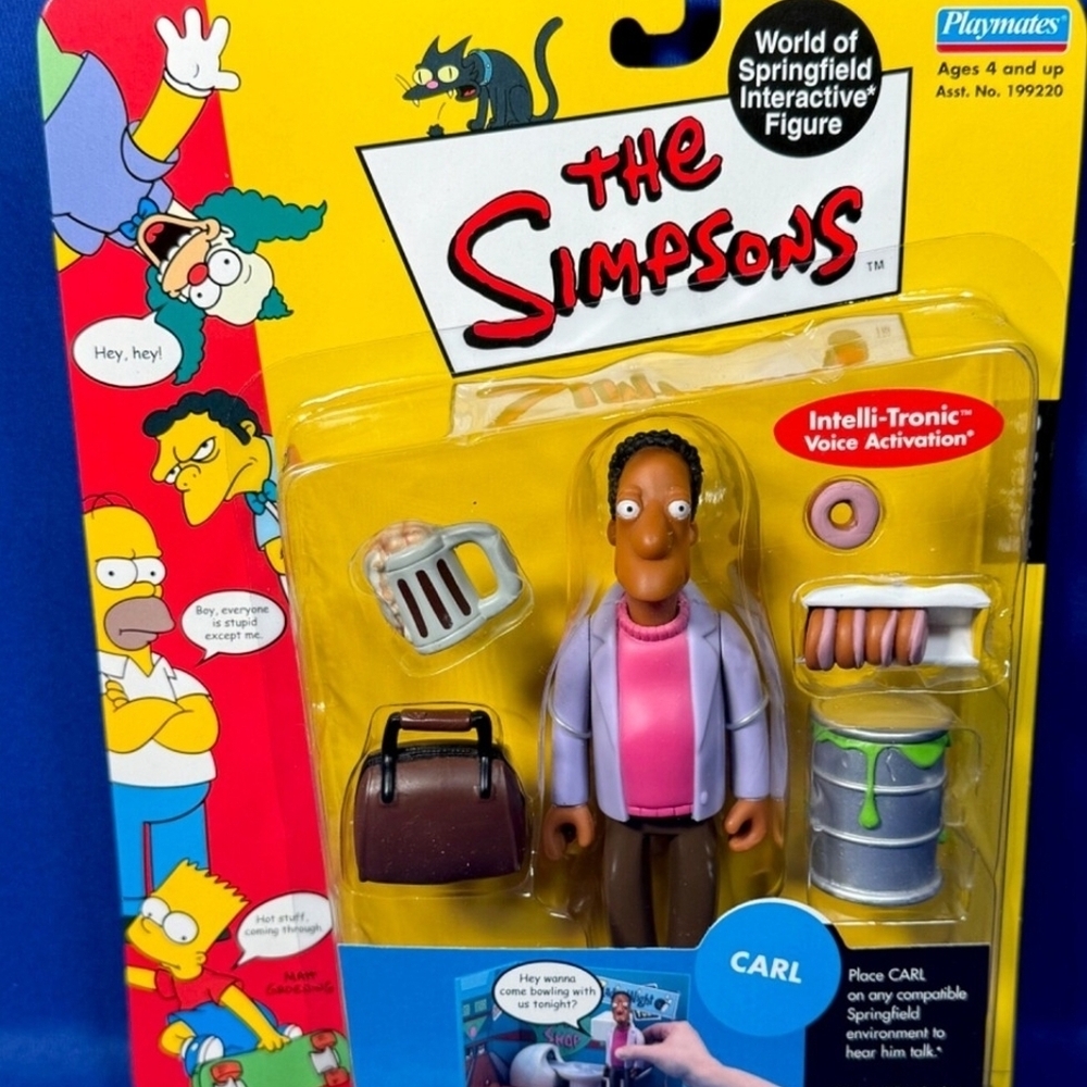 The Simpsons Carl Action Figure with Accessories